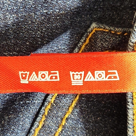 Spanx Womens Pull-On Jeans Plus Size 3X Dark Wash Flare Leg High Rise Stretch - Picture 5 of 9